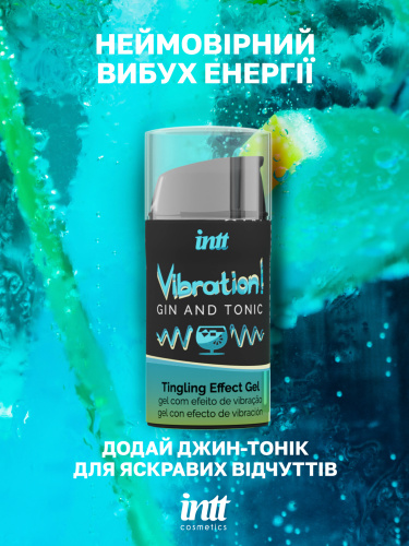Рідкий вібратор Intt, 15 мл (джин-тонік) - купити в Україні | Секс шоп SEX-SHOP.ua