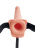 Fetish Fantasy 7.5in Hollow Squirting StrapOn - Полый страпон с имитацией эякуляции, 19х4.8см (телесный)