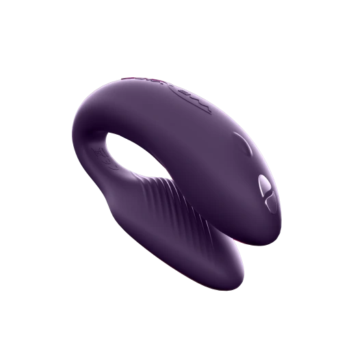 We-Vibe Chorus + Лубрикант 50 мл - сенсорный инновационный вибратор для пар с дистанционным управлением, 7,9х3,3 см (фиолетовый) - sex-shop.ua