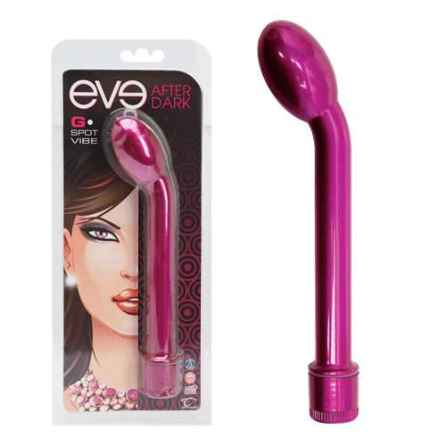 Topco Sales Eve After Dark G-Spot Vibe - Вибратор для точки G, 17.7х3.5 см (серебристый) - sex-shop.ua