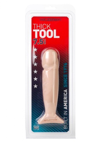 Фаллоимитатор Thick Tool, телесный, 13,5х4 см
