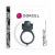 Dorcel Power Clit Black V2 - віброкільце з язичком зі щіточкою, 6.5х3.5 см (сірий)