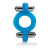 CalExotics Double Dolphin - виброкольцо, 8х4 см (голубой)