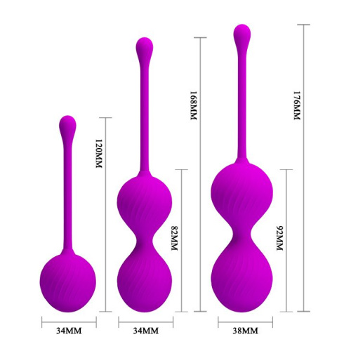 Вагинальные шарики Pretty Love Kegel Balls Set, 3 шт