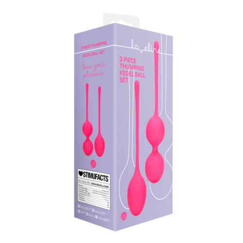 Набор вагинальных шариков Loveline 2 Piece Thumping Kegel Ball Set