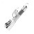 LyBaile Alice Insects Vibrator 7-function vibrations 6-function rotations Silver - Футуристический вибратор-кролик, 26.5х3.8 см