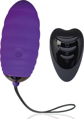 Adrien Lastic Ocean Breeze Purple Виброяйцо с пультом ДУ, 10 режимов работы, 7.5х3.4 см (фиолетовое) - sex-shop.ua
