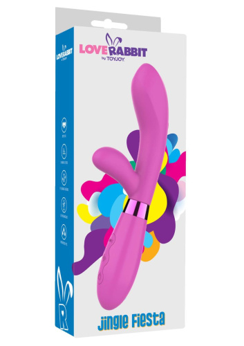 Toy Joy Jingle Fiesta Vibrator - Вибратор-кролик, 9х3 см