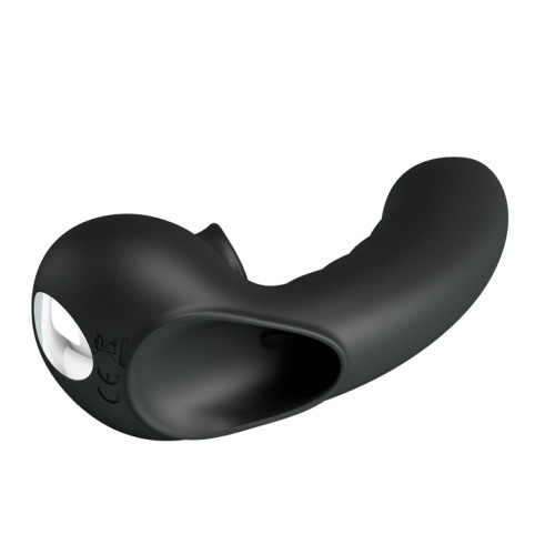 Pretty Love Hobgoblin Finger Vibrator Black - Вибронасадка на палец, 12.5х2.7 см (чёрный)