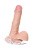 Toyfa Realstick Nude реалистичный вибратор с выносным пультом на проводе, 14х3.5 см