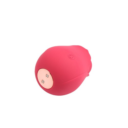Chisa Rose Petal (Rose Red) - Вакуумний кліторальний стимулятор, 5,8 см (червоний)