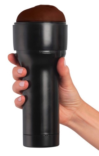 Kiiroo Feel Stroker Dark Brown - Мастурбатор вагина для секс-машины Kiiroo Keon, 22 см