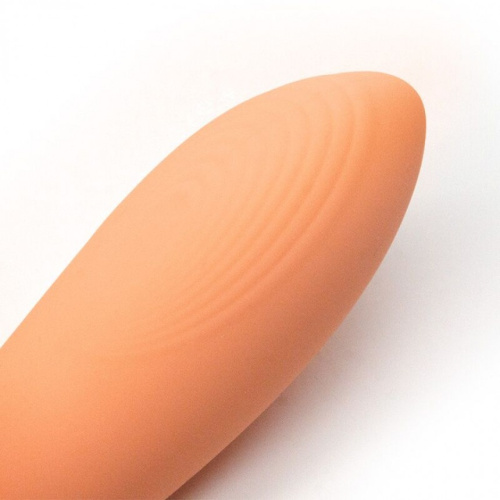 Kistoy Tina Mini - Вакуумный вагинально-клиторальный вибратор, 11х3.2 см (оранжевый) - sex-shop.ua