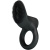 LyBaile Pretty Love Cobra Penis Ring Vibrating Black - виброкольцо со стимулятором с язычками, 5.1х2.6 см (чёрный)
