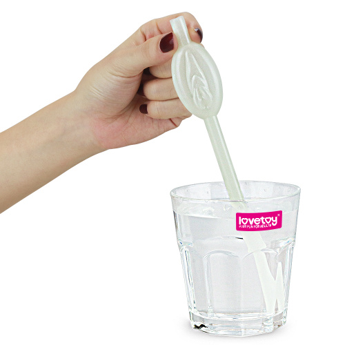 LoveToy Glow in the Dark Pussy Straws - Трубочки для напитков, 9 шт