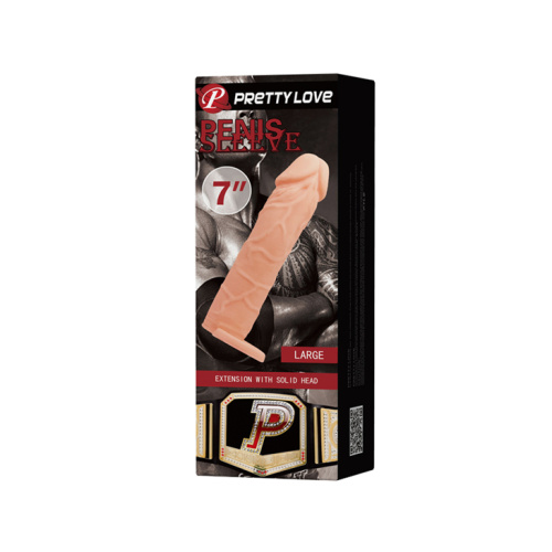 Pretty Love Penis Sleeve Flesh 7 " - удлиняющая насадка на пенис, +5 см (телесный) - sex-shop.ua