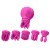 Adrien Lastic Caress - вибратор с крутящимися насадками для стимуляции эрогенных зон, 9х3.2 см (розовый) - sex-shop.ua
