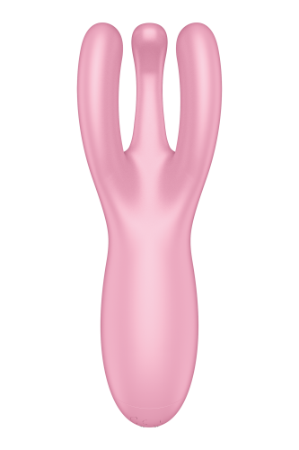 Satisfyer Threesome 4 - Вібратор для клітора, 14х5.6 см (рожевий)