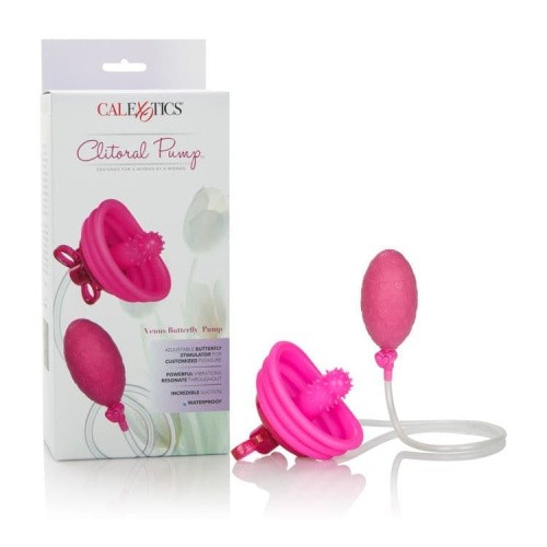 California Exotic Novelties Venus Butterfly Pump Pink - Вибропомпа для клитора, 4х2 см - sex-shop.ua