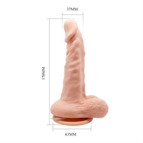 LyBaile - Barbara Max Multi Speed Real Vibrator - Вибратор, 17х3.7 см - sex-shop.ua