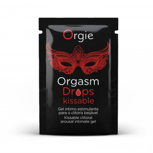 Orgies Orgasm Drops Kissable сашет збуджуючі краплі для клітора, 2 мл (яблуко і кориця)