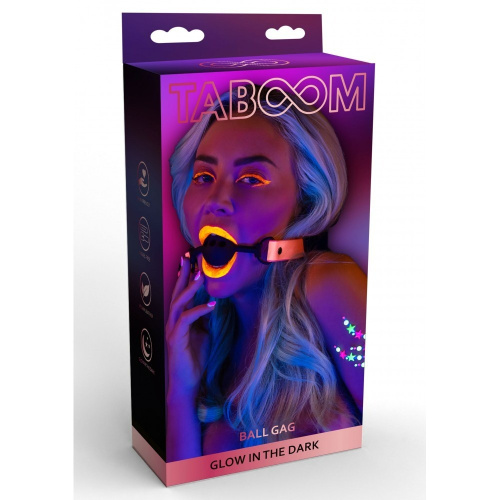 Taboom Ball Gag - Кляп шарик, 4 см (розовый) - sex-shop.ua