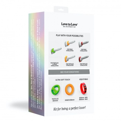 Love To Love Neon Ring Kit - набор ярких эрекционных колец