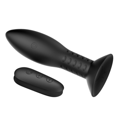 LyBaile Mr Play RC Vibrating Butt Plug Black - Анальная пробка с вибрацией, 11х3.3 см (черный)