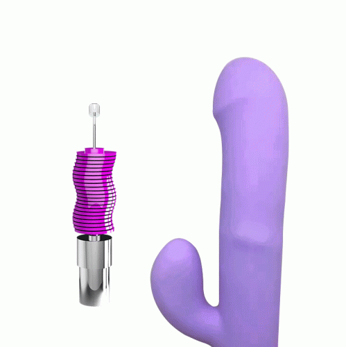 Pretty Love Truman Vibrator - вибратор кролик с функцией вращения, 23.8х3.7 см