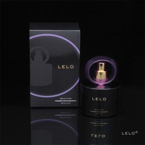 Lelo - Массажное масло с частицами золота, 120 мл (свежая лилия и мускус) - sex-shop.ua