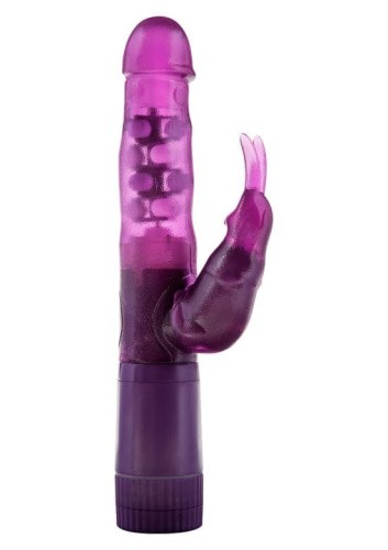 Toy Joy Bunny on a Budget - Вибратор с клиторальным отростком, 15х3.5 см - sex-shop.ua