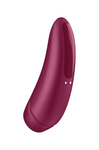 Satisfyer Curvy 1+ Вакуумно-волновой стимулятор с возможностью управления через приложение, 13.5х4.3 см (красный) - sex-shop.ua