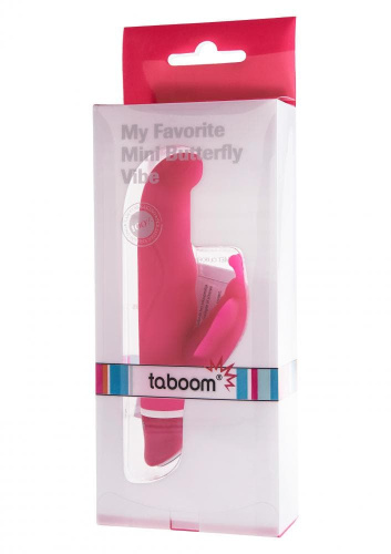 Taboom My Favorite Mini Butterfly - міні вібратор кролик, 12.5х2.5 см (рожевий)