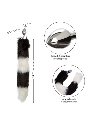 Металева анальна пробка CalExotics Running Wild Tail - купити в Україні | Секс шоп SEX-SHOP.ua