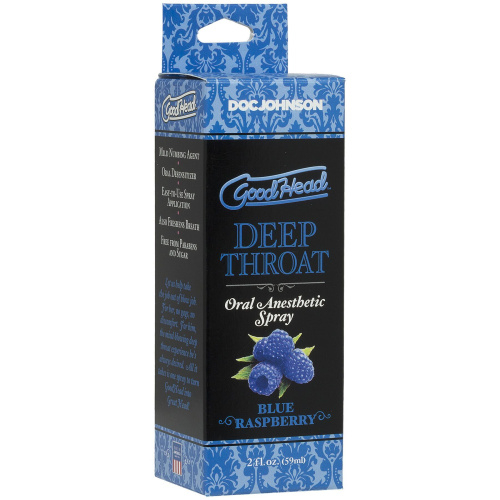Спрей для мінету Doc Johnson GoodHead DeepThroat Spray, 59 мл (ожина) - купити в Україні | Секс шоп SEX-SHOP.ua