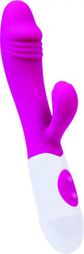 Toyfa A-Toys Area - Вибратор с клиторальным отростком, 19.5х3 см (розовый)