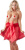 Orion Skirt with Bow - Грайлива сукня-спідниця з бантиком, S (червоний)