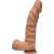 Doc Johnson The D - Ragin D - 9 Inch With Balls - Caramel - фаллоимитатор, 22.8х5.1 см (коричневый)