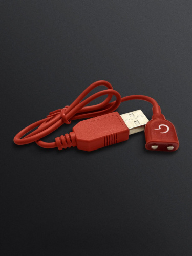 Gvibe USB Charger - Универсальное магнитное USB-зарядное устройство для секс-игрушек, (красный) - sex-shop.ua