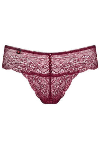 Obsessive Miamor - стрінги, S/ M (бордовий) - купити в Україні | Секс шоп SEX-SHOP.ua