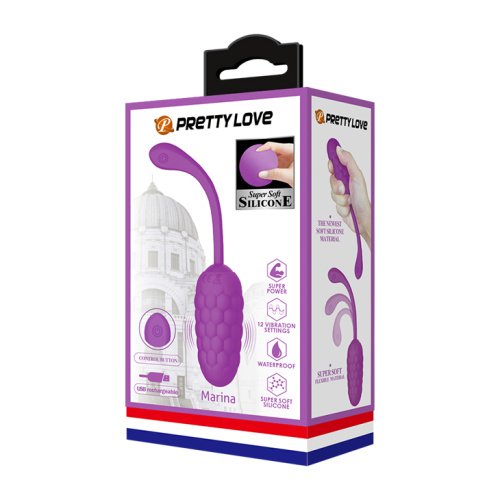 Pretty Love Marina Vibrating Egg Purple - Виброяйцо, 19,7 см (фиолетовый)