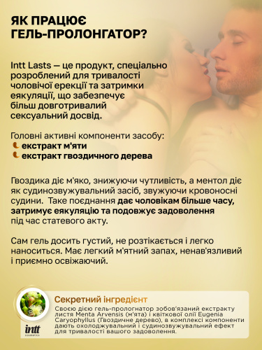 Гель пролонгатор Intt Lasts, 15 мл