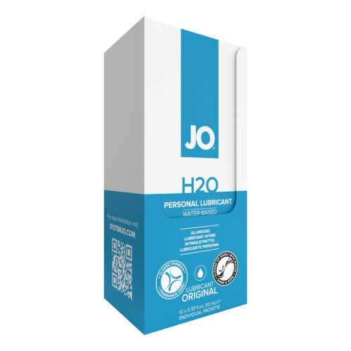 Foil Display Box - JO H2O Lubricant - Original - Комплект стиков лубриканта на водной основе,12x10 мл
