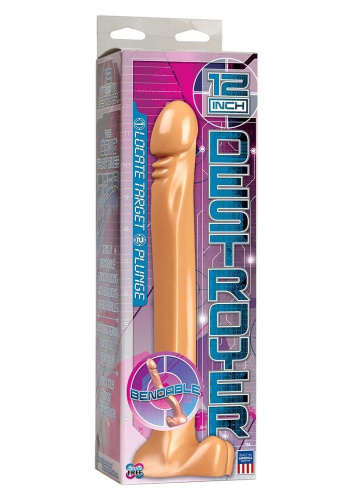 Фаллоимитатор с мошонкой Doc Johnson Destroyer Bendable, 26,5х4,5 см