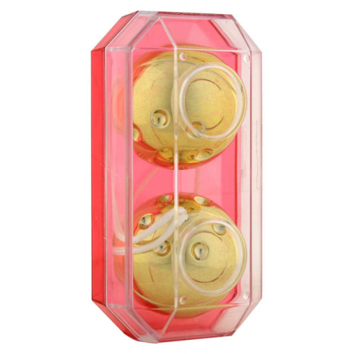 Seven Creations Plastic Balls - вагинальные шарики, 3.5 см (золотистые)