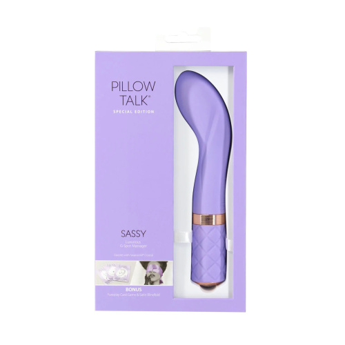 Pillow Talk - Special Edition Racy - Роскошный вибратор с кристаллом Сваровски, 12.7х2.2 см (фиолетовый) - sex-shop.ua