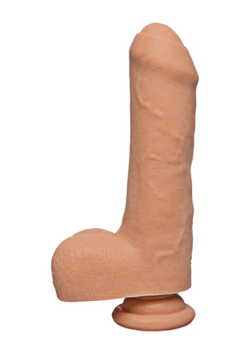 Doc Johnson The D - Uncut D - 7 Inch With Balls - фаллоимитатор необрезанный, 17.8х4.5 см (телесный)