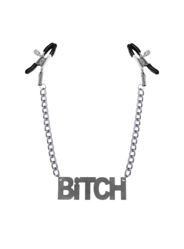 Bitch, Feral Feelings - Nipple clamps Bitch - Затискачі для сосків (сріблясті)