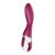 Satisfyer Heated Thrill - Вибратор с функцией нагрева, 20.6х3.7 см (бордовый) - sex-shop.ua