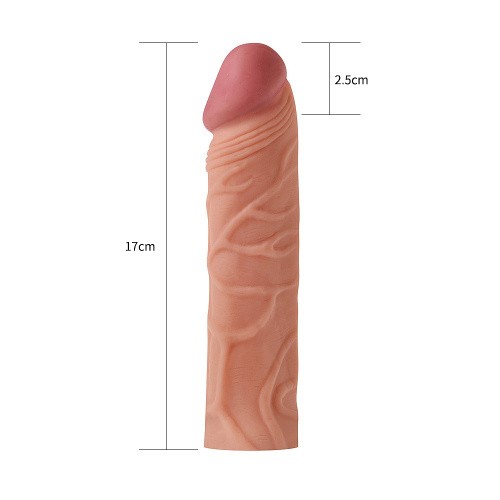 LoveToy Pleasure X-Tender Penis Sleeve Flesh Add 1